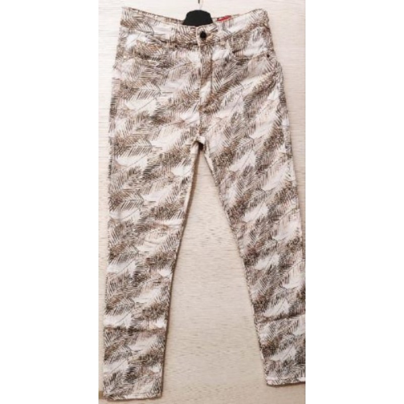Pantalon imprimé palmier T. 38