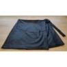 Jupe portefeuille simili-cuir noir - T.38
