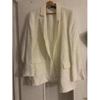 Veste tailleur blanc cassée taille M