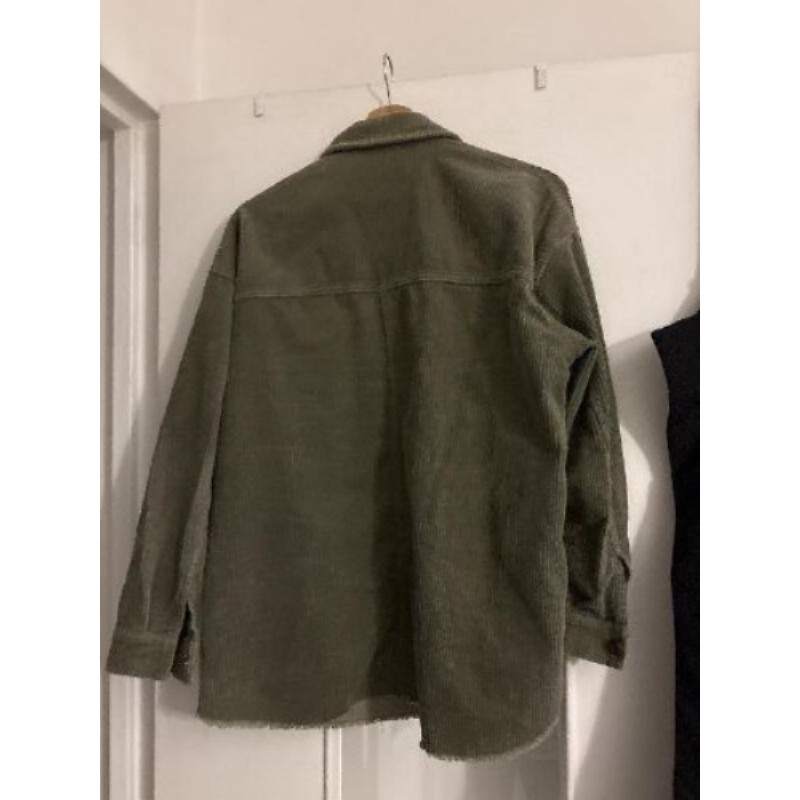 Chemise velours côtelé kaki 