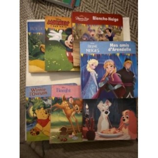 1 lot de 7 livres Disney