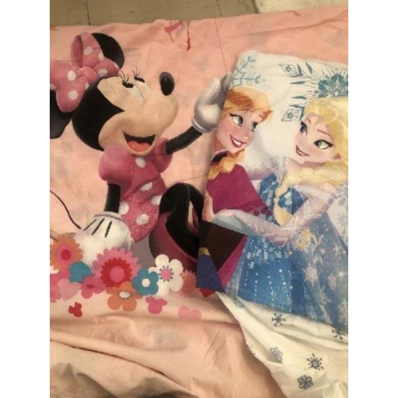 Housse de couette 1 personne Disney avec taie d oreille 60x60