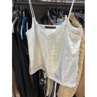 Top argent Zara 