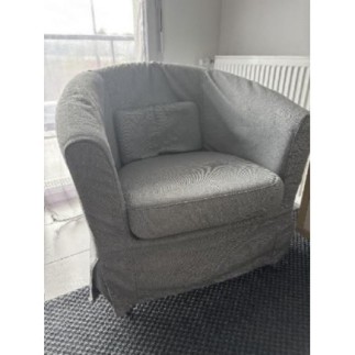Fauteuil IKEA gris clair 