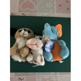 Lot de 3 peluches