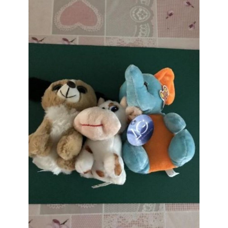 Lot de 3 peluches