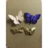 Lot de 4 barrettes : 2 papillons & 2 noeuds papillons