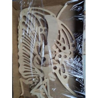 PAPILLON BOIS EN 3D A MONTER