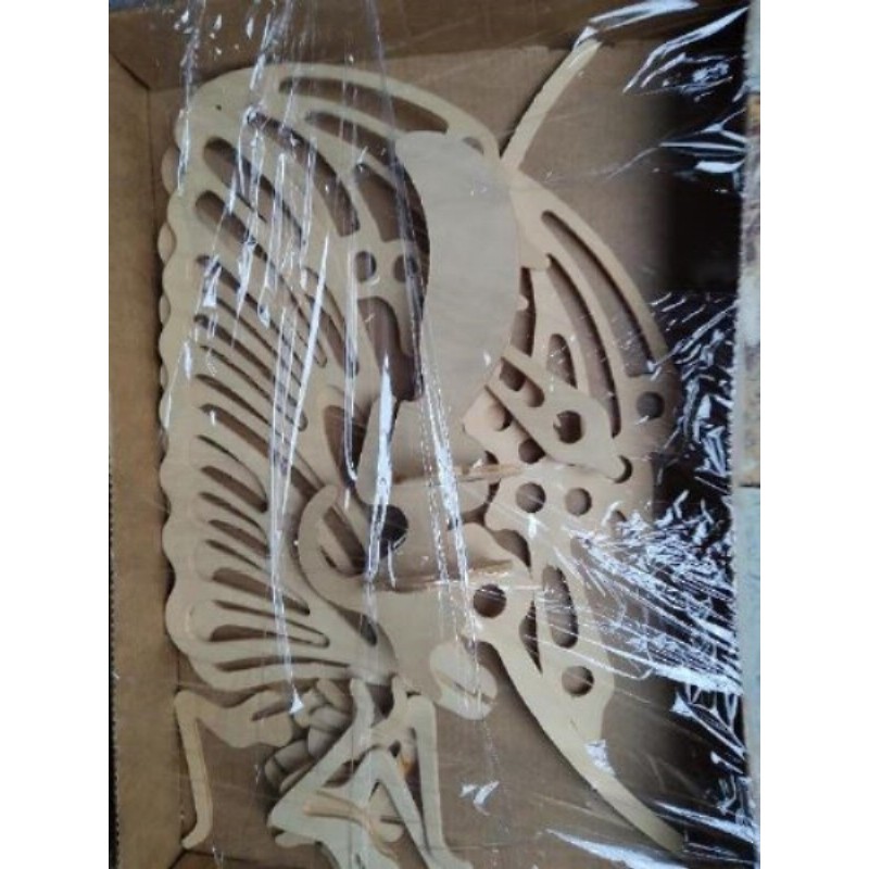 PAPILLON BOIS EN 3D A MONTER