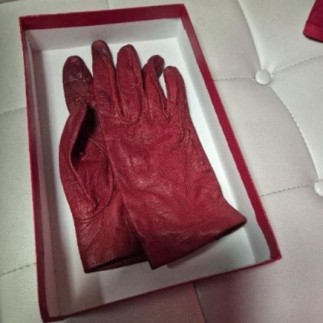 Gants cuir et soie