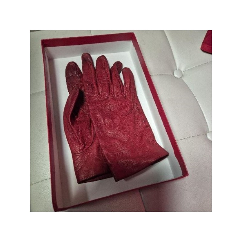 Gants cuir et soie