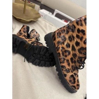 Bottine vernis leopard...
