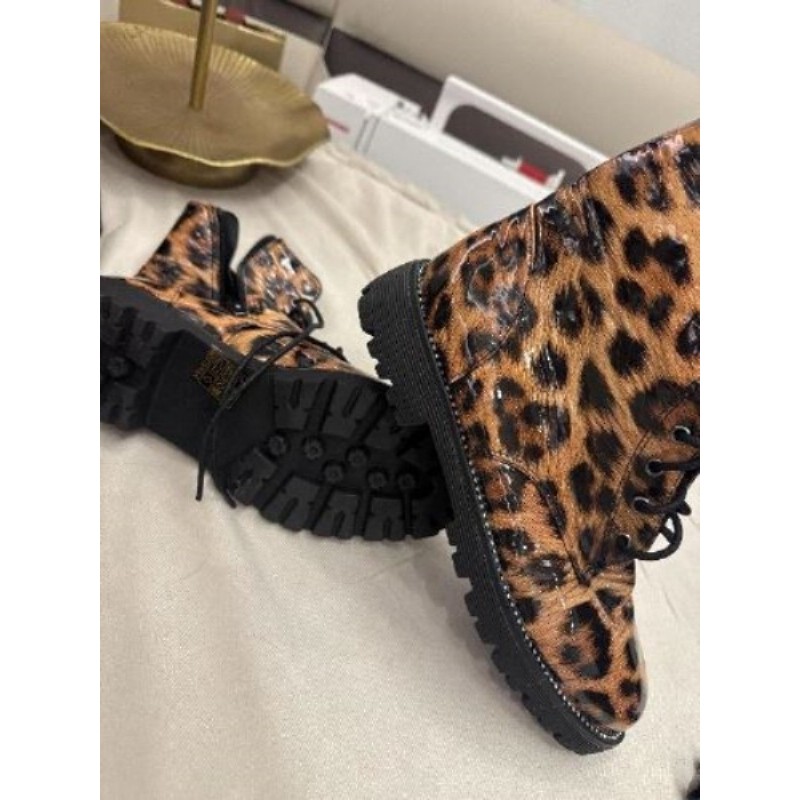 Bottine vernis leopard taille 36