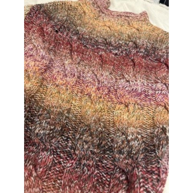 Pull en laine multicolore