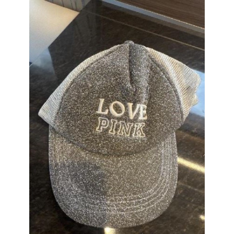 Casquette fille PINK argenté 