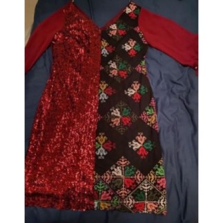 T46- Robe soiree paillettes