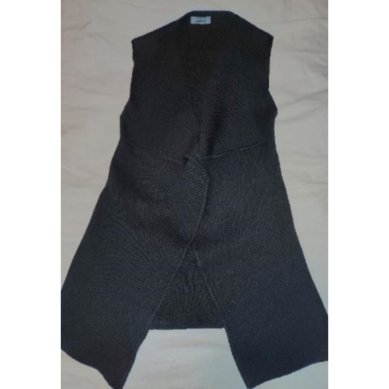 Gilet SO sans manche laine noir taille 46 (petit)