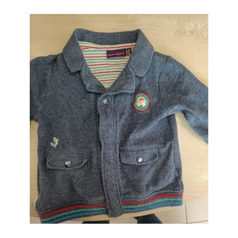 VESTE BLEU SERGENT MAJOR 18 MOIS