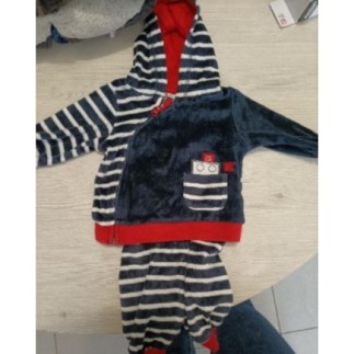 ENSEMBLE BLEU MARINE 6 MOIS 