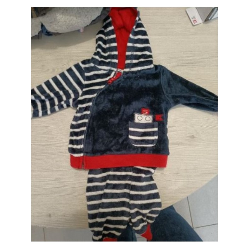 ENSEMBLE BLEU MARINE 6 MOIS 