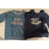 LOT DE 2 PULL MARINE 80 CM BEBE 