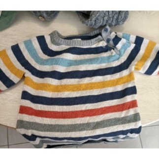 PULL RAYE MULTICOLORE 12 18...