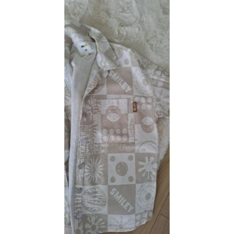 Veste chemise smiley oversize H&M Xs ≡ S