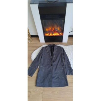 Veste blazer gris clouté...