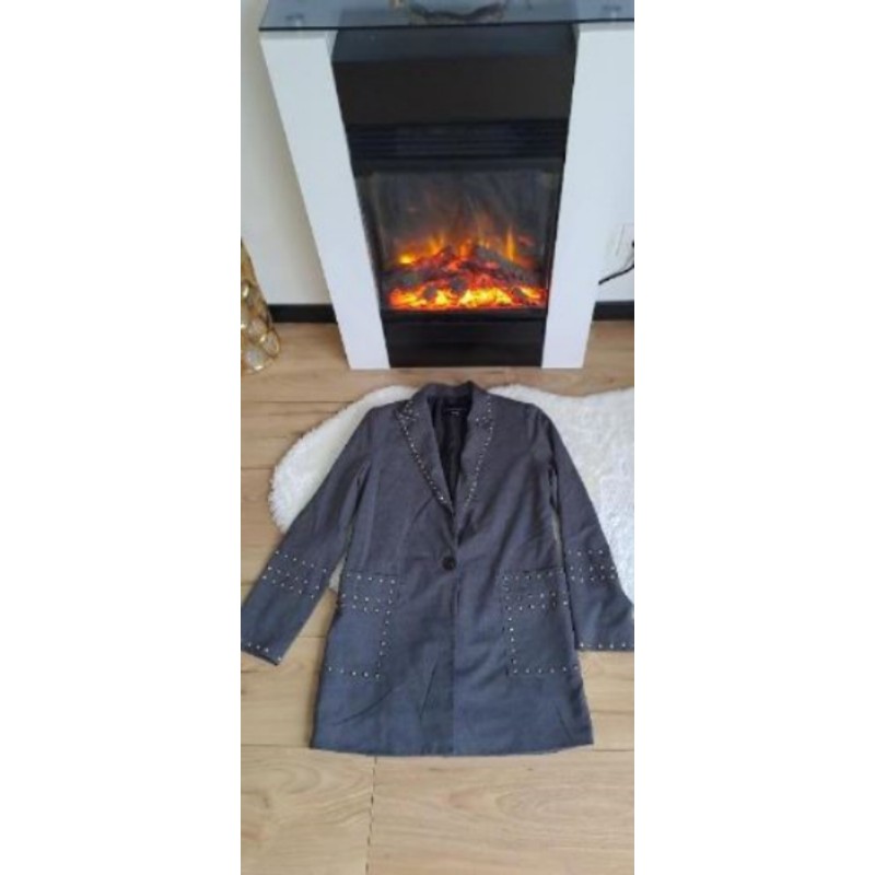 Veste blazer gris clouté charm's 36/38
