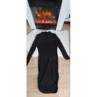Robe noire perles S/M