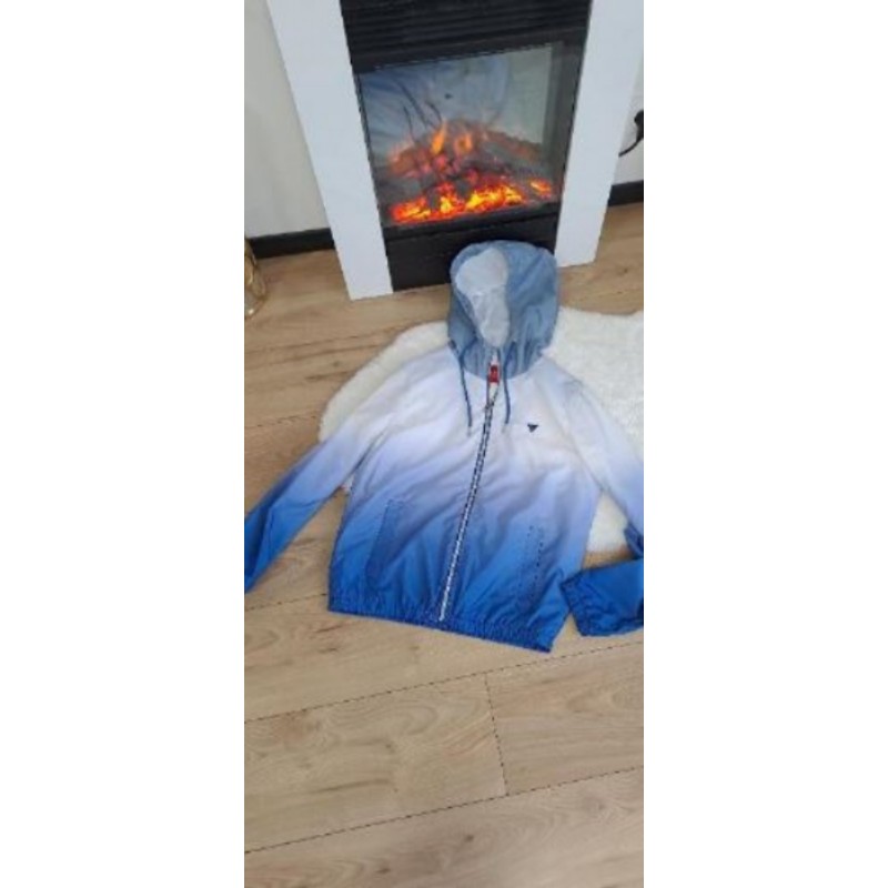 Veste à capuche dégradé de bleu guess Taille S 
