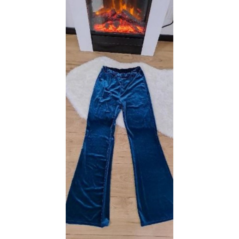 Pantalon velours bleu canard made in italy S/M