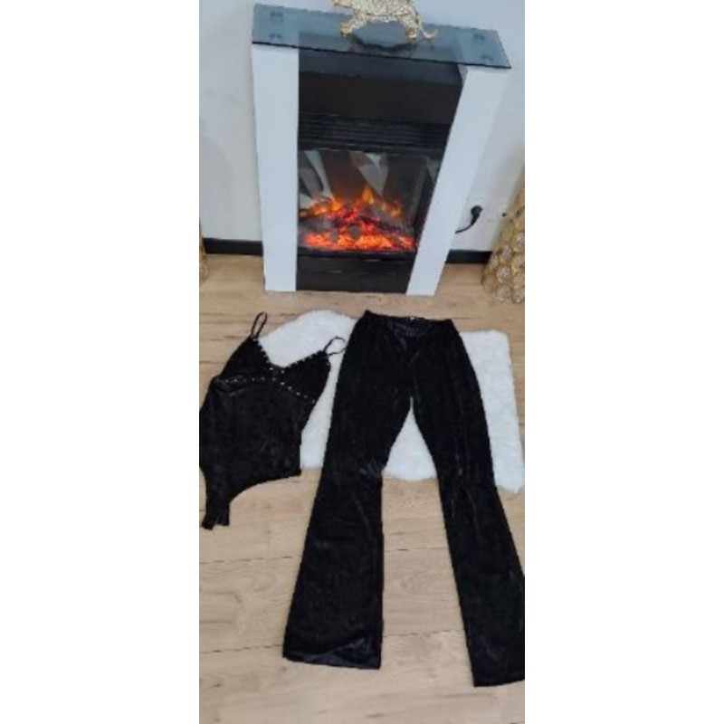 Ensemble pantalon velours noir + body coolcat taille 36