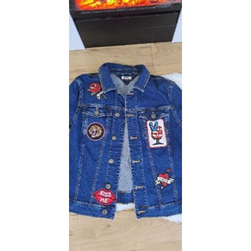 Veste en jeans logos tommy hilfiger taille M 