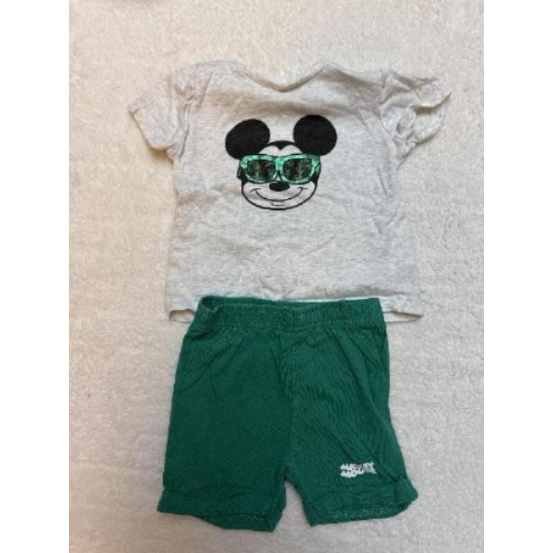 Ensemble t-shirt et short Disney baby 9 mois 