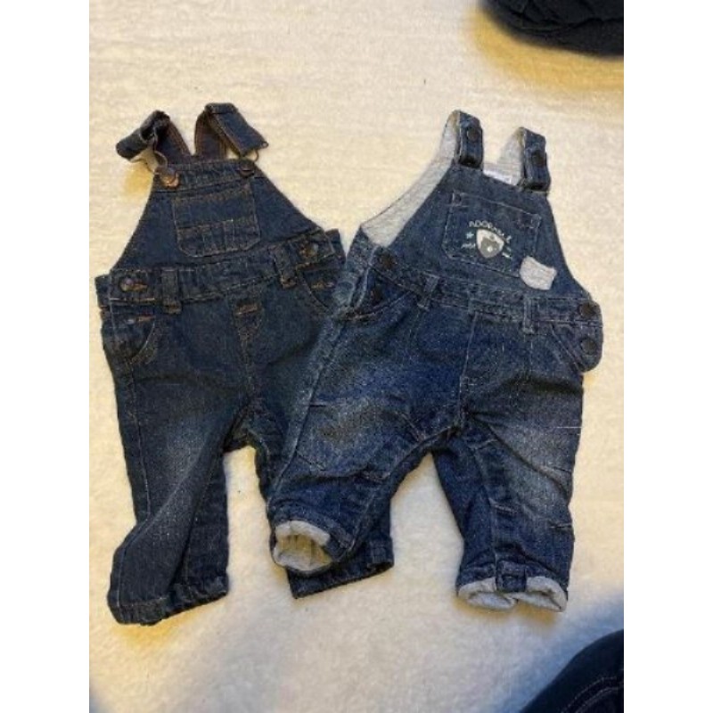 Lot de 2 salopettes longues 3 mois 