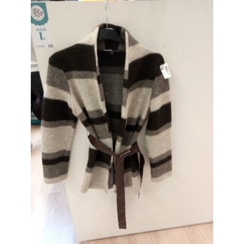 Veste LA PHARE DE LA BALEINE en laine bouillie T38