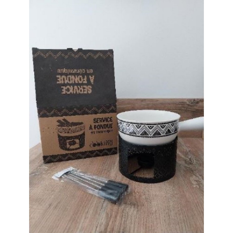 Service à fondue en céramique 