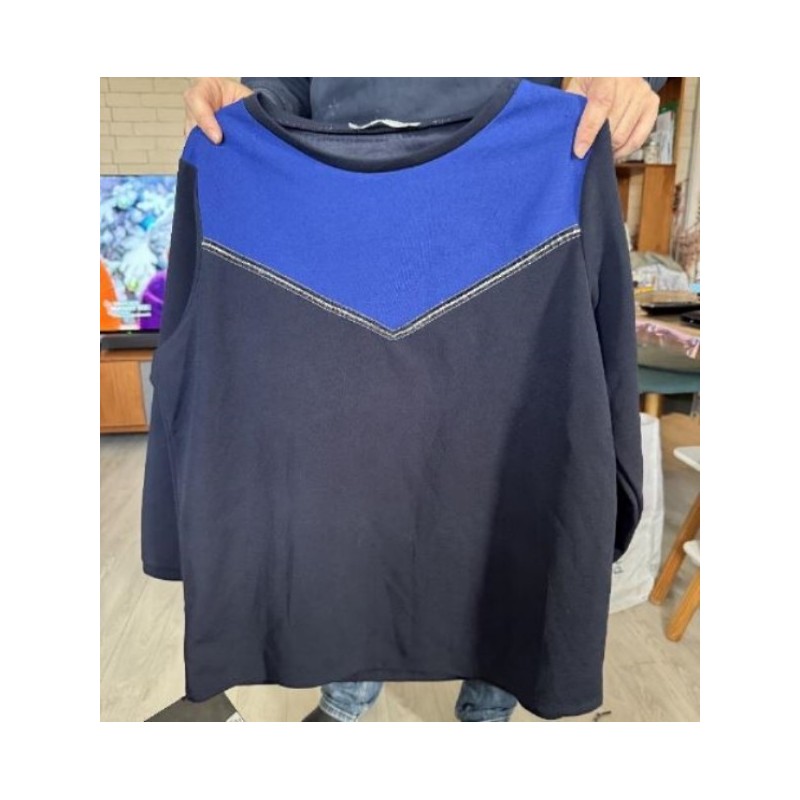 Pull femme PROMOD bleu argent taille L