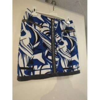 Jupe neuve bleu roi noir...
