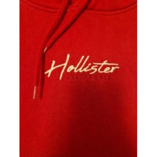 Sweat a capuche rouge Hollister taille L