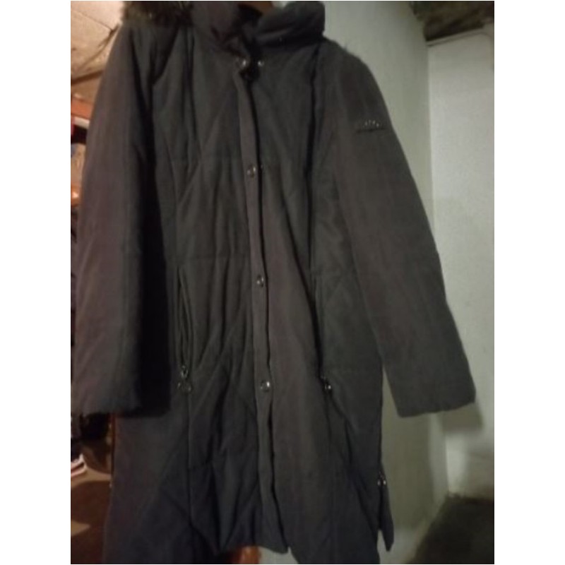 PARKA FEMME AVEC CAPUCHE  FOURRURE COULEUR VIOLET / T42/44