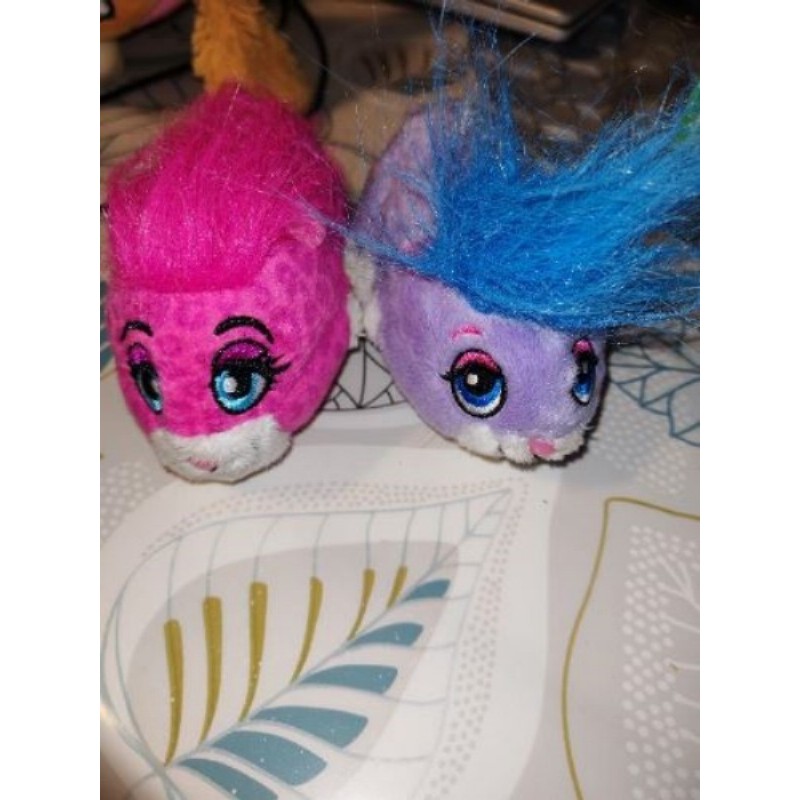 2 Zhu Zhu pers hamster rose et violet 