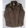 Chemise couleur marron col, épaules & bord poche poitrine en velours, CYRILLYS, Taille 12 ans/150