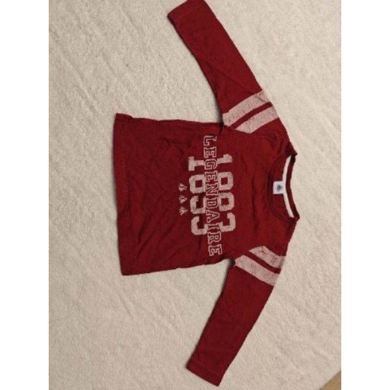 Pull petit bateau rouge 3 ans 