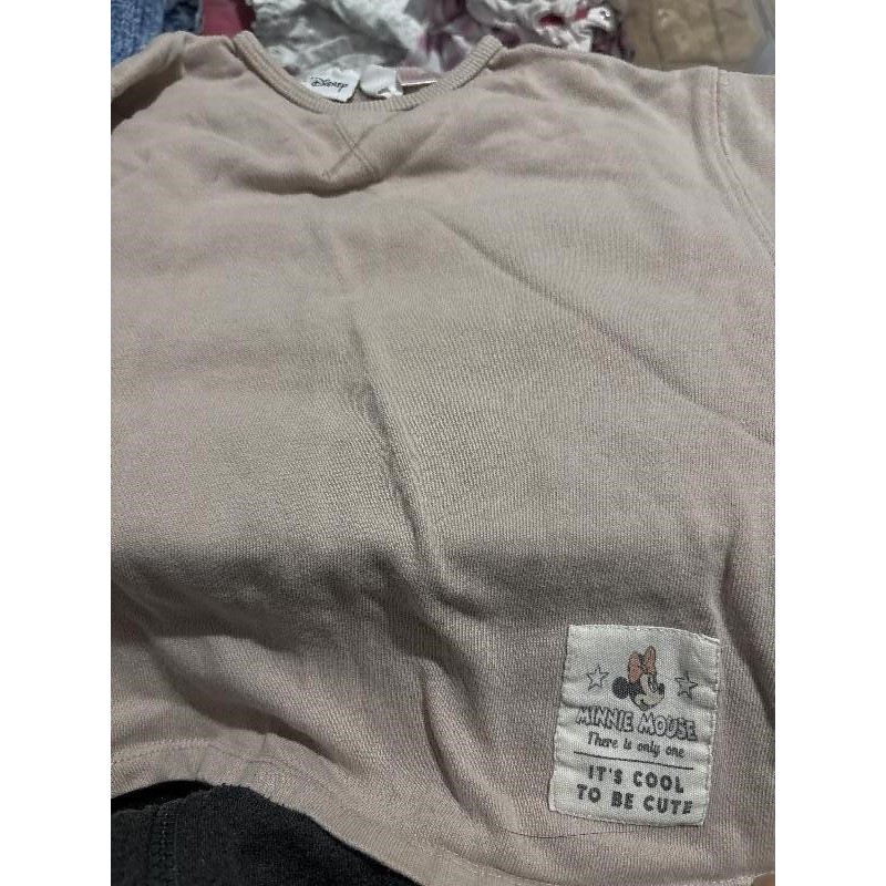 Haut Disney Minnie Mouse vieux rose Zara T:18/24mois