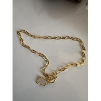 Collier nacré en acier...