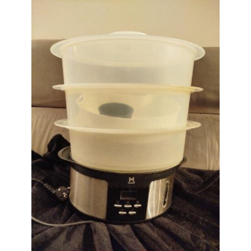 Cuiseur vapeur 3 compartiments - Mandine 