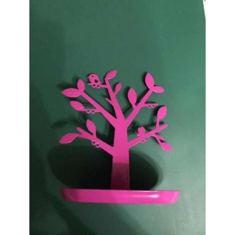 Porte bijoux arbre rose
