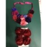 Collier + 4 barrettes fleurs